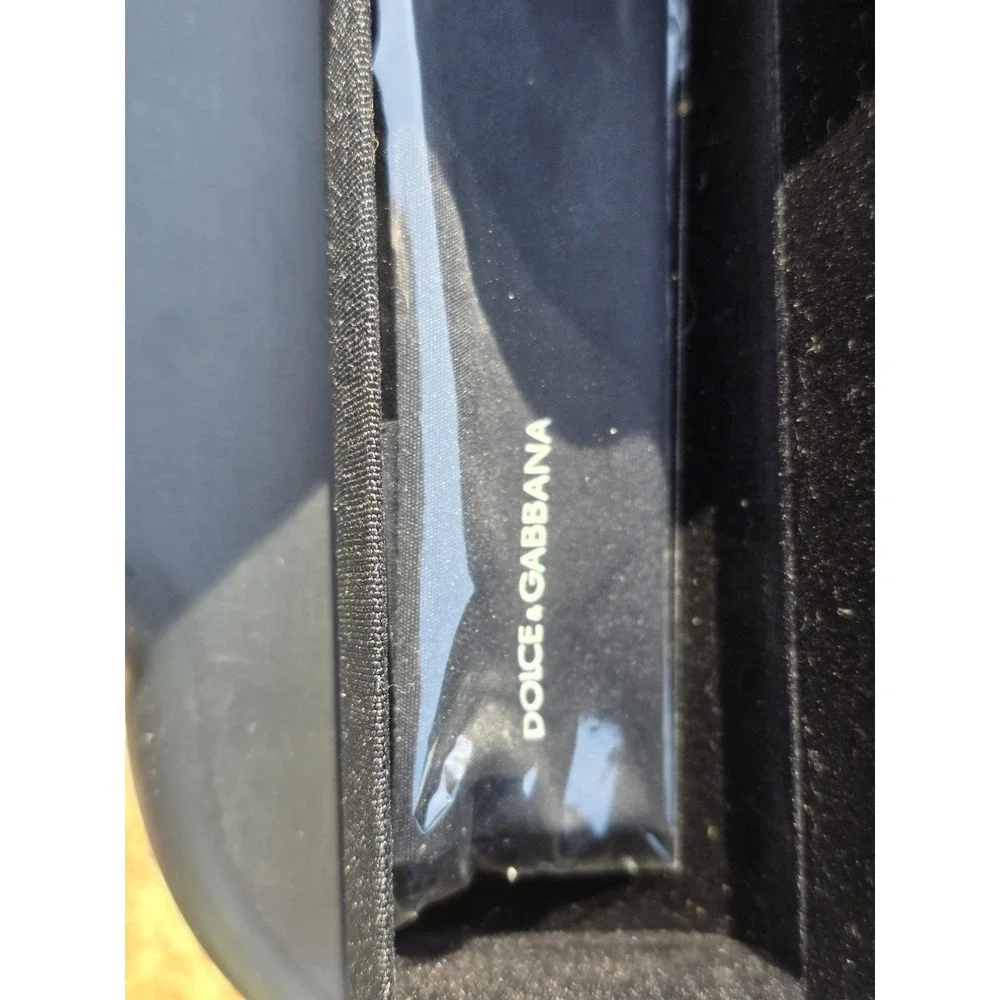 NEW DOLCE & GABBANA BLACK SUNGLASSES EYEGLASSES OPTICAL CASE W/TAGS